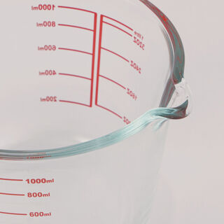 Alberto glass borosilicate glass measuring cup 21.5*15.8*11
