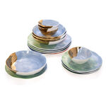 16 Pcs Clr Prds Dinner Set  image number 2