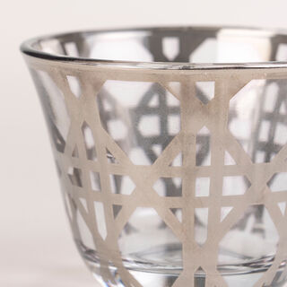 Dallaty grey porcelain and glass Tea and coffee cups set 18 pcs