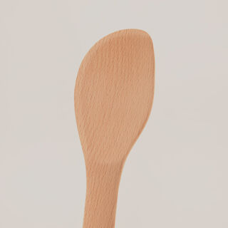 Pentola wood rounded spatula, silicone handle, green 30*6.8*1.5 cm