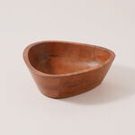 لا ميسا وعاء تقديم خشب طبيعي وسط 25.5*25*8سم image number 0