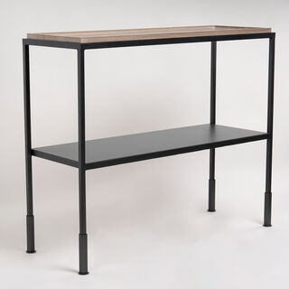 Homez wood and metal console table