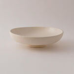 Homez Round Ceramic Decor Plate, Beige 34*34*11 Cm image number 1