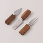 Alberto acacia wood herringbone cheese board set 35*25*2.5 cm image number 3