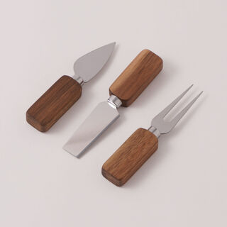 Alberto acacia wood herringbone cheese board set 35*25*2.5 cm