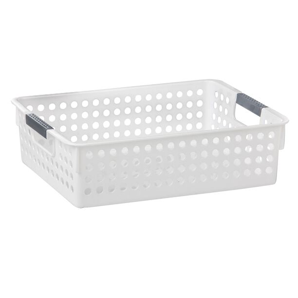 Shelf Organizer 4.5 L White With Grey Handle Size:300X210X85Mm image number 0