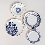طقم سفرة 18 قطعة لون ازرق غامق  image number 0