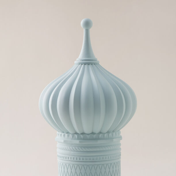Homez dome shaped ceramic Ramadan decorative piece, green 14.5*14.5*30cm image number 1