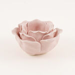 Homez Peaceful Peach Tea Light Holder Blush Pink 10.5*10.5*5.5 Cm image number 2