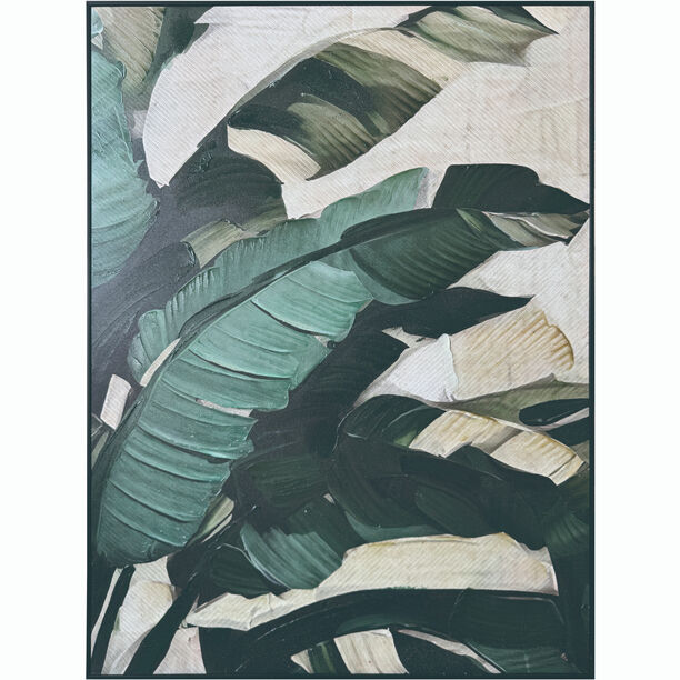 Homez wall art framed banana leaves canvas 90*120cm image number 0