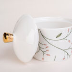 Dallaty white glass and porcelain Tea and coffee cups set 18 pcs image number 5