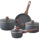 7Pcs Forged Aluminum Cookware Set With Silicone Handles  image number 2