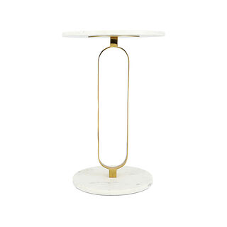 Side Table Top And Bottom Marble 40*55 cm