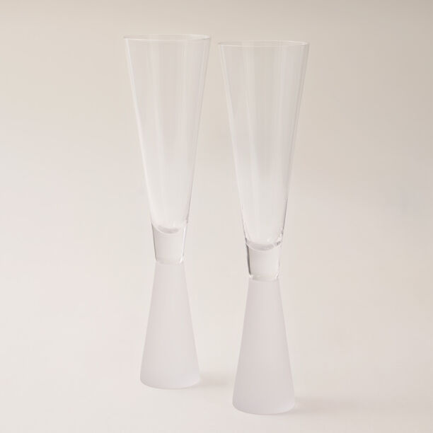 La Mesa frosted bottom 2 pcs glass 6*6*24.8 cm image number 0