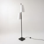 هومز مصباح أرضي من معدن، أسود وأبيض 33*22*150سم image number 0