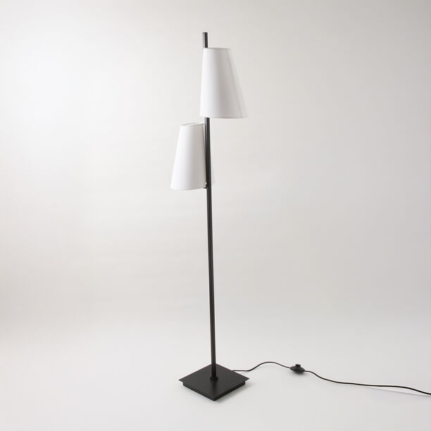 هومز مصباح أرضي من معدن، أسود وأبيض 33*22*150سم image number 0
