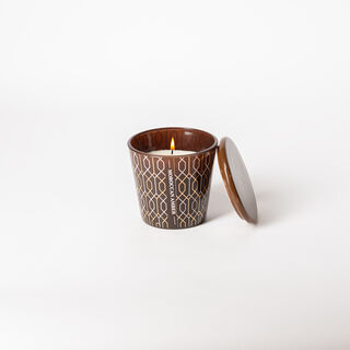 Moroccan amber scented candle in a jar 160g