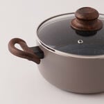 البرتو طقم قدور الومنيوم 12 قطعة، بني image number 4