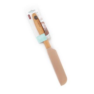 Alberto Silicone Scraper With Wooden Handle Pink Color