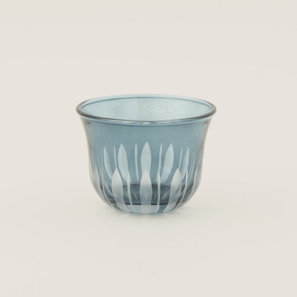 Dallaty 6pcs glass coffee cup set, blue image number 5