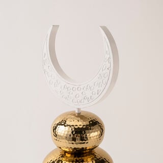 Gold metal Ramadan decoration 17*17*50 cm