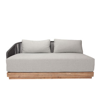 Lux L shaped patio set 2pcs, gray