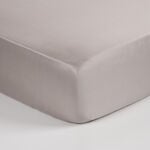بوتيك بلانش شرشف سرير مطاطي تنسل 300 خيط، بيج، 200*200 سم image number 0