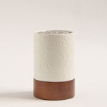Bahja collection multicolored wood oud burner 9*9*14 cm image number 0