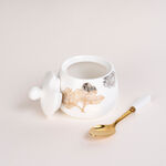 La Mesa white glass and porcelain coffee and tea cups set 21 pcs image number 5