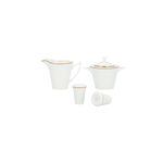 La Mesa gold bone porcelain dinner set 47 pcs image number 9