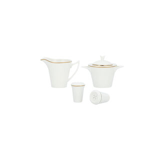 La Mesa gold bone porcelain dinner set 47 pcs