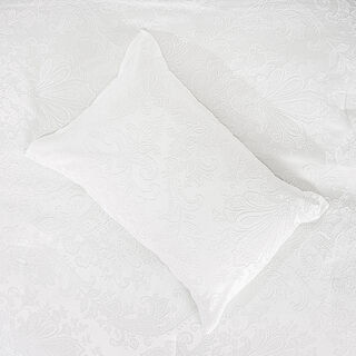 Boutique blanche 3pcs jacquard comforter set king, in white 220*240cm