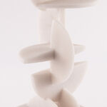 Homez resin jazz decorative sculpture 26.5*20*59.5cm, white image number 3