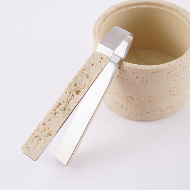 Homez oud burner set travertine collection 9.5*9.5*16.5cm image number 2