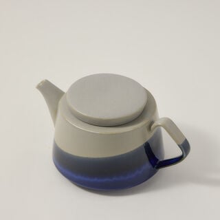 Grey and blue porcelain English tea cups set 13 pcs