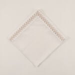لاميسا مناديل سفرة كتان بتطريز لؤلؤي 50*50 سم طقم 4 قطع image number 1