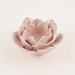 Homez Peaceful Peach Tea Light Holder Blush Pink 10.5*11.5*4.8 Cm image number 1