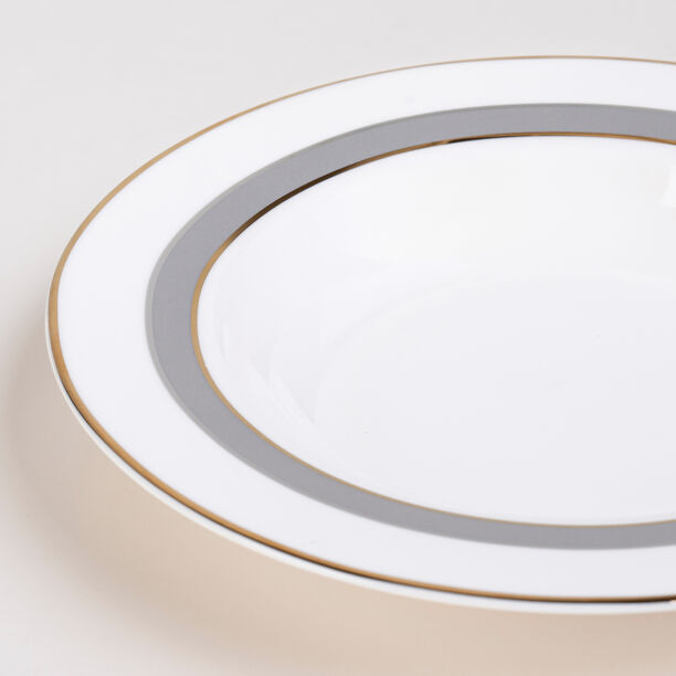La Mesa Dinner Set 18 Pieces Hanaa Silver image number 2