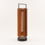 Homez wood solar lantern, brown 15.5*13.5*50 cm image number 0