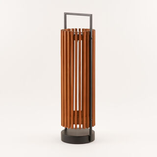 Homez wood solar lantern, brown 15.5*13.5*50 cm