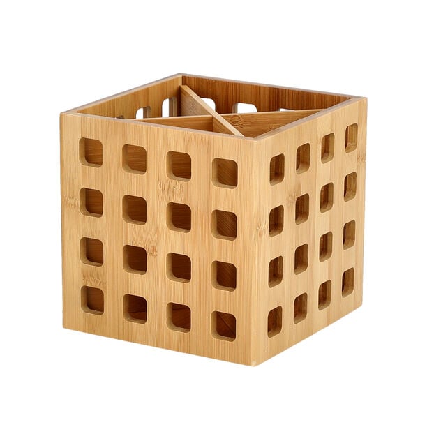 Bamboo Utensils Holder Box image number 0