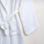 Cottage white cotton bathrobe L/Xl, 3 pcs set image number 4
