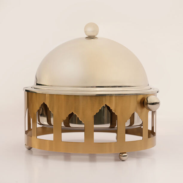لا ميسا حافظة طعام معدن 35*29*27سم، فضي image number 0