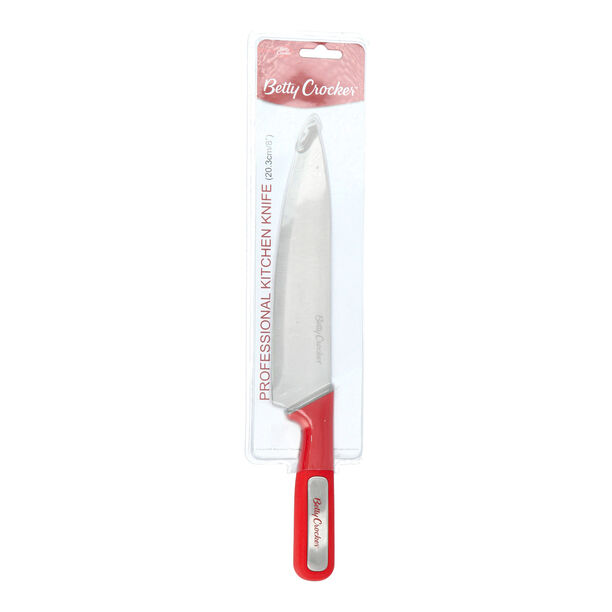 Betty Crocker Chef Knife W/Bkelite Handle L:20.5 Cm Red Color image number 1