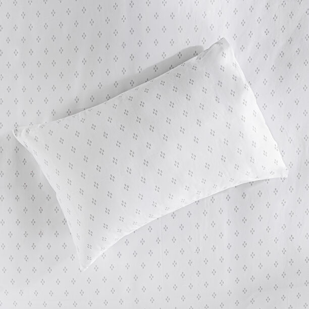 Boutique Blanche 3pcs cotton duvet cover 260*220cm 300 thread count diamond image number 4