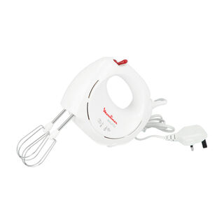 Easymax Hand Mixer With 2 Speeds Plastic 200 Watts White 