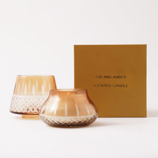 Homez scented glass jar candle 10*12.7cm