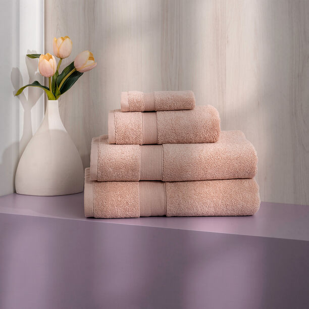 Boutique Blanche blush cotton ultra soft face towel 30*30 cm image number 4