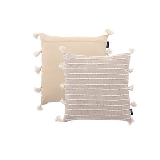 Cottage Jute Cotton Cushion 50 * 50 cm Light Beige