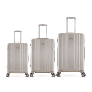 Rose Gold Travel Vision Vertical Stripe Set Of 3 20/24/28"